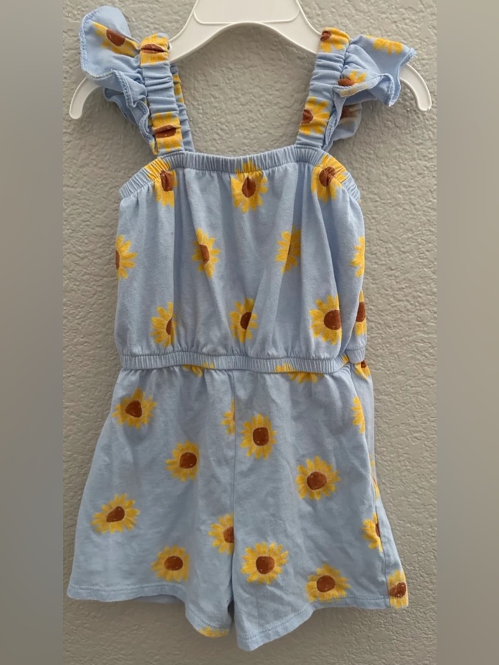 Girls Sunflower Romper